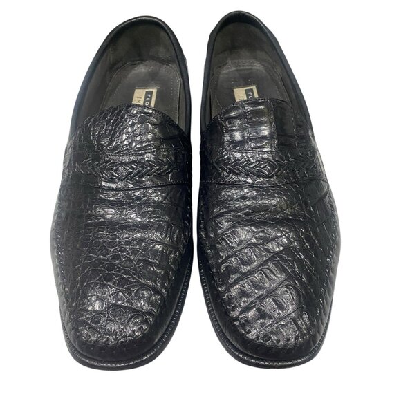 Florsheim Imperial Genuine Caiman Alligator Loafers Shoes Men\'s 10.5 D main image 8